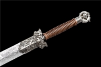 环首龙剑（银龙款）（裸剑）